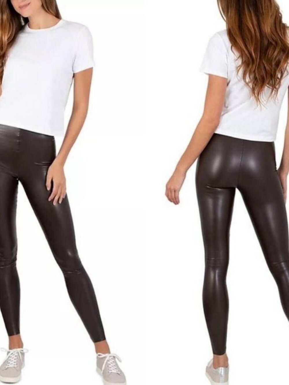 Joie Womens Dark Brown Faux Leather Size M/M  Leggings